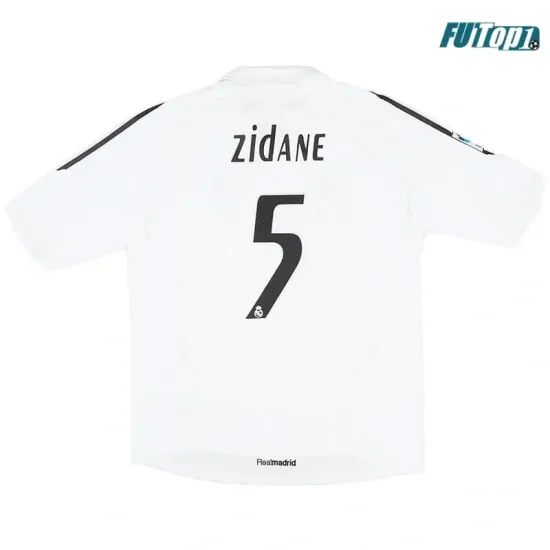Camiseta Barata ZIDANE 5 Real Madrid Home Primera Equipación 2005/06 Retro Clasico