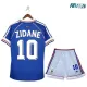 Camiseta Calidad AAA ZIDANE 10 Francia Home Primera Equipación 1998 Retro Clasico (Camiseta + Pantalón Corto)