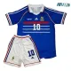 Camiseta Calidad AAA ZIDANE 10 Francia Home Primera Equipación 1998 Retro Clasico (Camiseta + Pantalón Corto)
