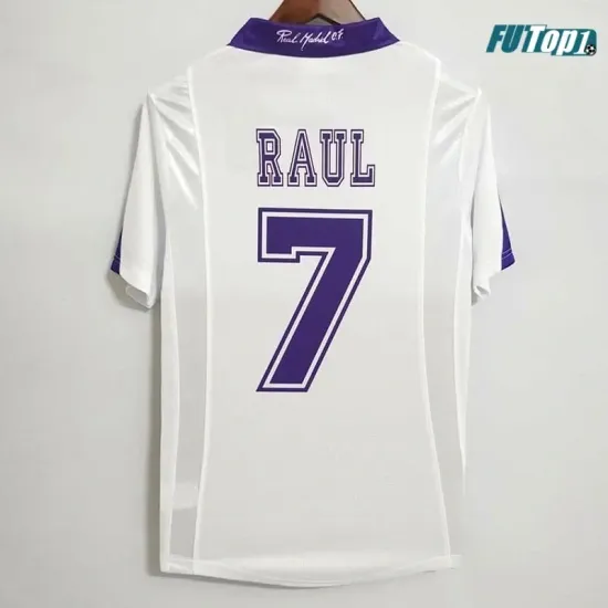 Camiseta Futbol RAUL 7 Real Madrid Primera Equipación 1997/98 Vintage