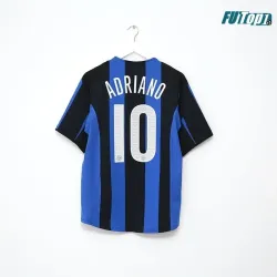 Camiseta Replica ADRIANO 10 Inter de Milán Home Primera Equipación 2004/05 Retro