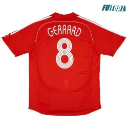 Camiseta Barata GERRARD 8 Liverpool Home Primera Equipación 2006/08 Vintage