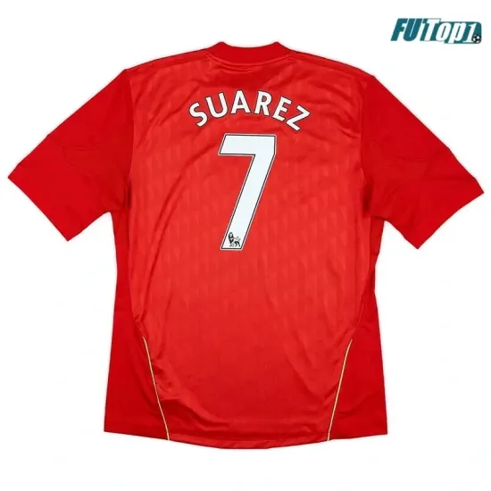 Camiseta Calidad Premium SUAREZ 7 Liverpool Local Primera Equipación 2010/11 Antigua