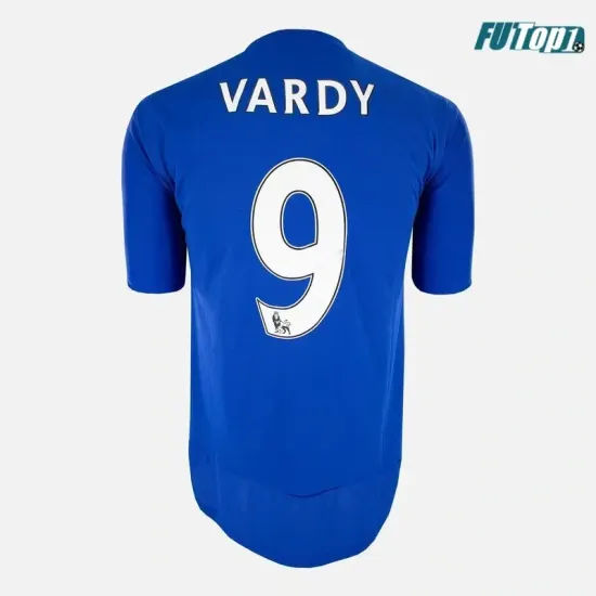 Camiseta Futbol VARDY 9 Leicester City Local 2015/16 Vintage