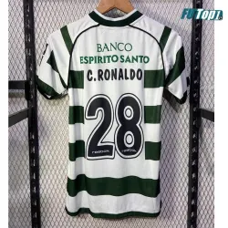 Camiseta Replica C.RONALDO 28 Lisboa Primera Equipación 2002/03 Antigua
