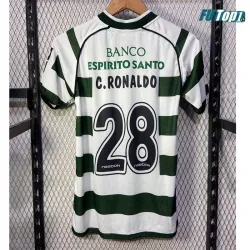 Camiseta Replica C.RONALDO 28 Lisboa Primera Equipación 2002/03 Antigua