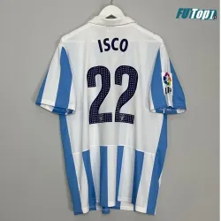 Camiseta Barata ISCO 22 Málaga CF Home Primera Equipación 2012/13 Retro Clasico