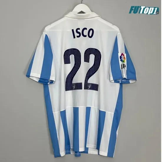 Camiseta Barata ISCO 22 Málaga CF Home Primera Equipación 2012/13 Retro Clasico
