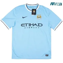 Camiseta Calidad THAI KUN AGÜERO 16 Manchester City Local Primera Equipación 2013/14 Retro