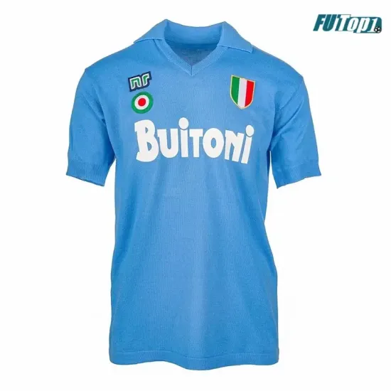 Camiseta Calidad THAI MARADONA 10 Napoli Home Primera Equipación 1987/88 Antigua