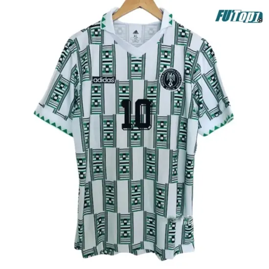 Camiseta Calidad AAA OKOCHA 10 Nigeria Away Segunda Equipación 1994 Retro Clasico