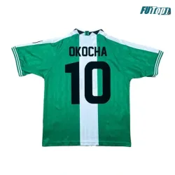 Camiseta Calidad Premium OKOCHA 10 Nigeria Local 1996 Retro