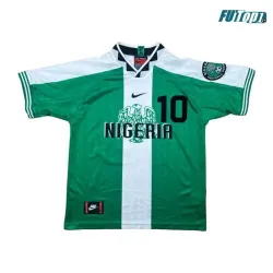 Camiseta Calidad Premium OKOCHA 10 Nigeria Local 1996 Retro