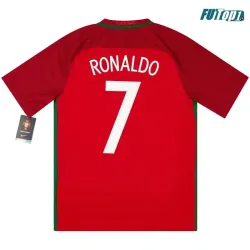 Camiseta Calidad Premium RONALDO 7 Portugal Local 2016 Antigua