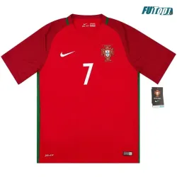 Camiseta Calidad Premium RONALDO 7 Portugal Local 2016 Antigua