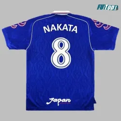 Camiseta Futbol NAKATA 8 Japón Home Primera Equipación 1998 Vintage