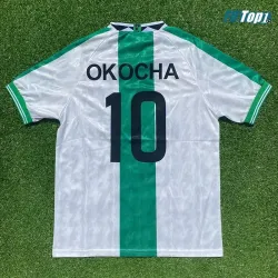 Camiseta Futbol OKOCHA 10 Nigeria Visitante 1996 Vintage