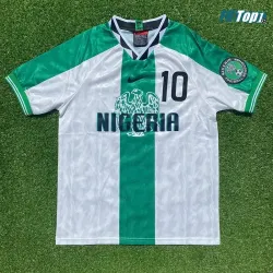 Camiseta Futbol OKOCHA 10 Nigeria Visitante 1996 Vintage