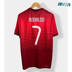 Camiseta Replica RONALDO 7 Portugal Home Primera Equipación 2014 Retro