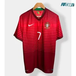 Camiseta Replica RONALDO 7 Portugal Home Primera Equipación 2014 Retro
