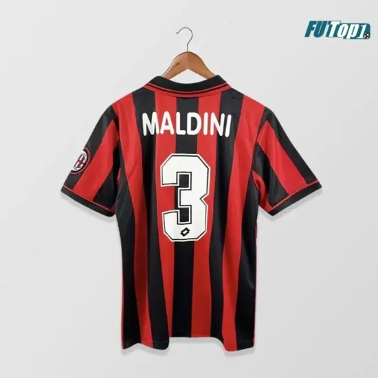 Camiseta Barata MALDINI 3 AC Milan Home 1996/97 Vintage