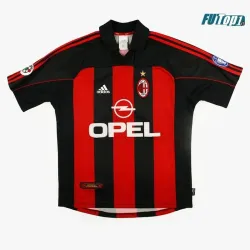Camiseta Calidad AAA MALDINI 3 AC Milan Primera Equipación 2000/01 Retro Clasico