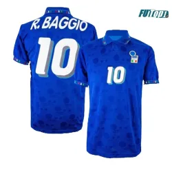 Camiseta Calidad AAA R.BAGGIO 10 Italia Home 1994 Retro Clasico