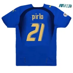 Camiseta Calidad Premium PIRLO 21 Italia Home Primera Equipación 2006 Retro