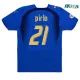 Camiseta Calidad Premium PIRLO 21 Italia Home Primera Equipación 2006 Retro