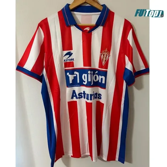 Camiseta Calidad THAI DAVID VILLA 9 Sporting de Gijón Local 2002/03 Antigua