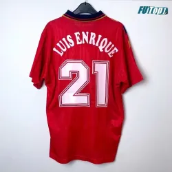 Camiseta Calidad THAI LUIS ENRIQUE 21 España Primera Equipación 1994 Retro