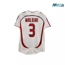 Camiseta Futbol MALDINI 3 AC Milan Visitante 2006/07 Retro Clasico