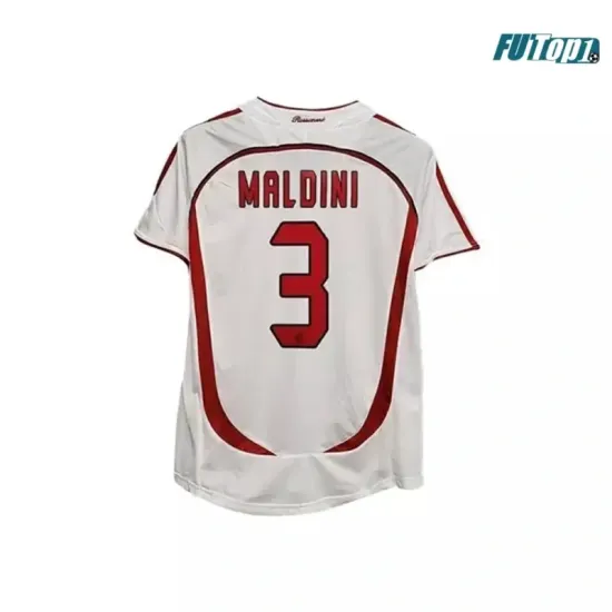 Camiseta Futbol MALDINI 3 AC Milan Visitante 2006/07 Retro Clasico