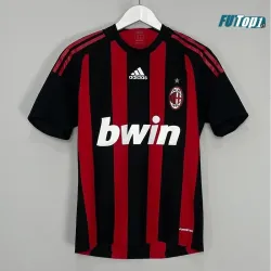 Camiseta Futbol RONALDINHO 80 AC Milan Home Primera Equipación 2008/09 Vintage
