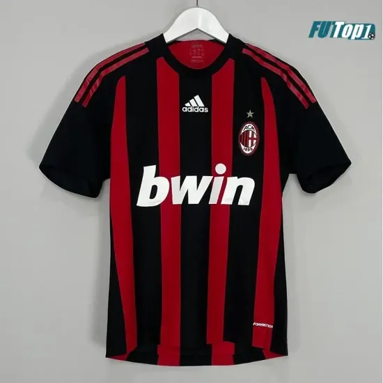 Camiseta Futbol RONALDINHO 80 AC Milan Home Primera Equipación 2008/09 Vintage