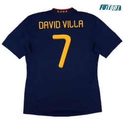Camiseta Replica DAVID VILLA 7 España Away 2010 Retro