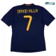 Camiseta Replica DAVID VILLA 7 España Away 2010 Retro