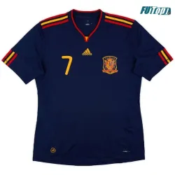 Camiseta Replica DAVID VILLA 7 España Away 2010 Retro