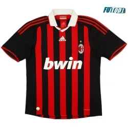 Camiseta Replica RONALDINHO 80 AC Milan Primera Equipación 2009/10 Antigua