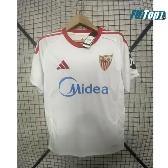 Camiseta Barata Sevilla Home Primera Equipación 2025/26 con Parche La Liga