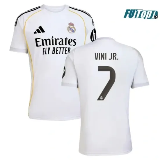 Camiseta Barata VINI JR. 7 Real Madrid Local 2025/26
