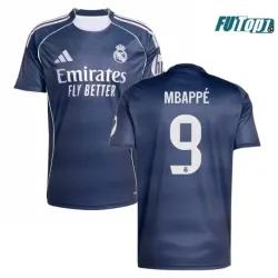 Camiseta Calidad THAI MBAPPÉ 9 Real Madrid Visitante Segunda Equipación 2025/26