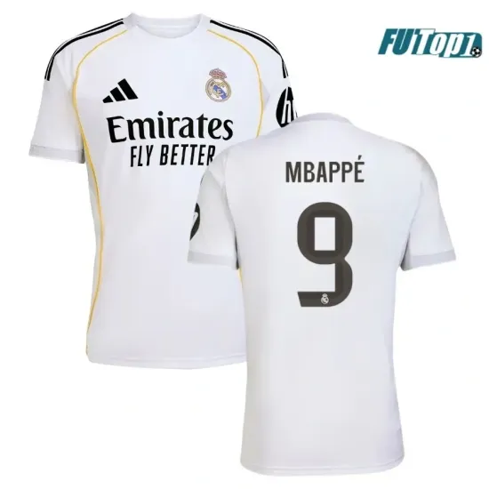 Camiseta Futbol MBAPPÉ 9 Real Madrid Primera Equipación 2025/26