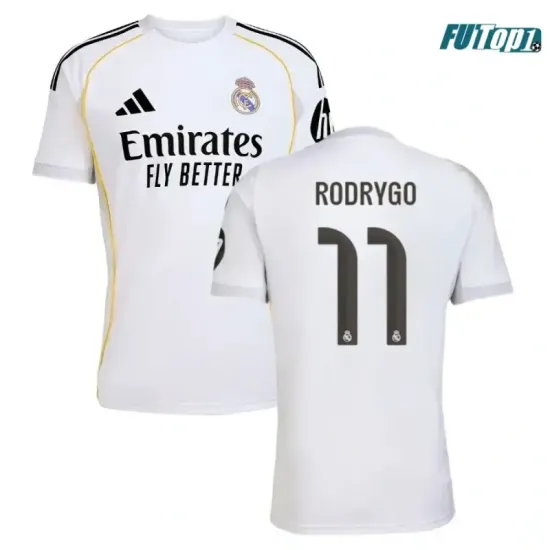 Camiseta Barata RODRYGO 11 Real Madrid Home 2025/26