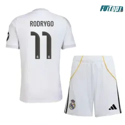 Camiseta Barata RODRYGO 11 Real Madrid Home Primera Equipación 2025/26 Niño