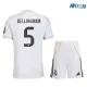 Camiseta Calidad Premium BELLINGHAM 5 Real Madrid Local Primera Equipación 2025/26 (Camiseta + Pantalón Corto)