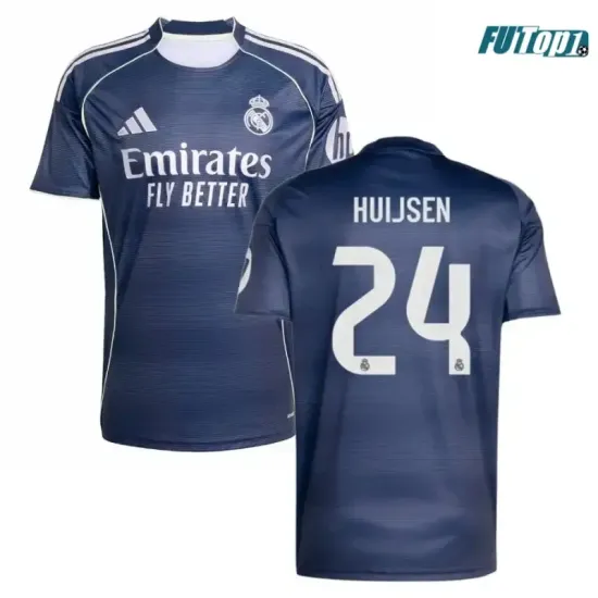 Camiseta Calidad THAI HUIJSEN 24 Real Madrid Visitante Segunda Equipación 2025/26