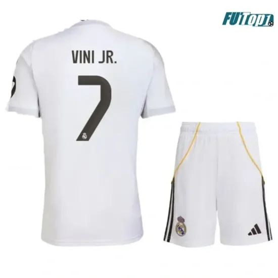 Camiseta Futbol VINI JR. 7 Real Madrid Home 2025/26 Niño
