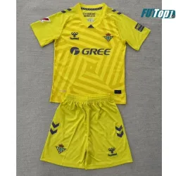 Camiseta Calidad AAA de Portero Real Betis 2025/26 Amarillo Niño con Parche La Liga
