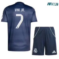 Camiseta Calidad Premium VINI JR. 7 Real Madrid Visitante Segunda Equipación 2025/26 Niño